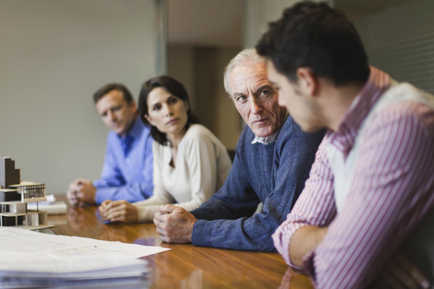 Picture of a Team during meeting