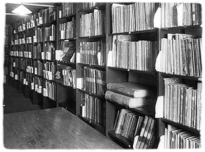 The vault at the HBC Archives in London 